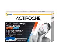 ACTIPOCHE - Coussin thermique Thermothérapie Mal de tête, sécheresse oculaire Masque Yeux et tempes Gel 1 unité Compresses pc(s)