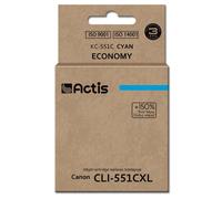 Actis Encre KC-551C (remplacement de la CLI-551C de Canon ; Standard ; 12 ml ; bleu)