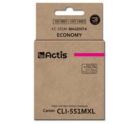 Actis Encre KC-551M (remplacement de la CLI-551M de Canon ; Standard ; 12 ml ; rouge)