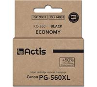 Actis KC-560 Imprimante à jet d'encre Canon, Remplacement PG-560XL ; Suprême ; 22 ml ; Noir. Imprime 50% de plus que l'OEM.
