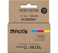 Actis KC-561 encre pour imprimante Canon, remplacement Canon CL-561XL ; Suprême ; 18 ml ; bleu, violet, jaune. Imprime 60% de plus que l'OEM.