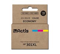 Actis KH-301CR Ink for HP Printer; HP 301XL CH564EE Replacement; Standard, 21 ML, Couleur