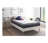 Matelas Actilatex Plus 140 x 200 cm Latex et mémoire de Forme - Epaisseur : 26 cm - Confort : Très Ferme - 7 Zones de Confort