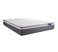 Matelas Actiflex Plus 200 x 200 cm Ressorts ensachés et mémoire de Forme - Epaisseur : 26 cm - Confort : Très Ferme - 7 Zones de Confort