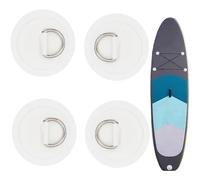 ACTIUSIS Patch d'anneau en D en Acier Inoxydable, Patch de Coussinet d'anneau en D, Boucle en D Circulaire, adapté aux Bateaux gonflables, Planches de Stand-up Paddle, radeaux, Aucune Colle reçue