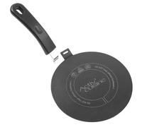 ACTIV CUISINE Adaptateur Induction Disque Plaque 20CM de Diffusion de Chaleur en acier inoxydable, avec poignée et Base séparables, Diffuseur à Induction Moka pour utiliser des Cafetières, Noir