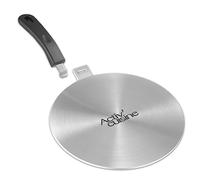 ACTIV CUISINE Adaptateur Induction Disque Plaque 20CM de Diffusion de Chaleur en acier inoxydable, avec poignée et Base séparables, Diffuseur à Induction Moka pour utiliser des Cafetières