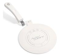 ACTIV CUISINE Plaque adaptatrice à induction 24 cm Plaque adaptatrice à induction avec poignée amovible Moka Adaptateur de plaque de cuisson à induction en acier inoxydable pour l'utilisation de