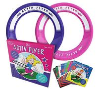 Activ Life Anneaux Volants Best Kid [Rose/Violet] - Super Cadeau de Noël & d'anniversaire - Jeu d'extérieur Sympa pour Femmes et Filles pour Jardin ou Piscine - Idée pour Petite Fille, nièce, Maman