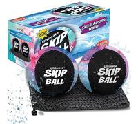 Activ Life Skip Ball, Water Skipping Fun for Kids - Lot de 2 balles noires et tie-dye