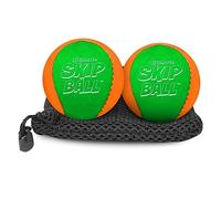 Activ Life Skip Water Bouncing Soccer Recreation Ball - Ballon pour Enfants de 2 Pouces avec Disque de Saut, Paquet de 2, Vert/Orange