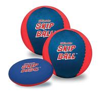 Activ Life Skip Water Recreation Ball - Balle pour enfants de 5,1 cm avec disque de saut, lot de 2, rouge/bleu