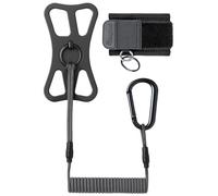 ACTIV-X Tether pour Téléphone avec Mousqueton et Dragonne de Poignet Inclus - Attache Universelle avec Cordon Élastique Bungee pour la Randonnée, le Kayak, la Pêche et les Activités de Plein Air