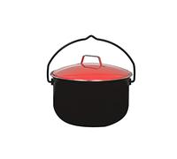 ACTIVA Chaudron à goulasch Hongrois avec Couvercle I Marmite à goulasch de 14 l pour Foyer avec louche I Chaudron pour Les soirées conviviales en Plein air