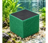 Activated Carbon Aquarium Filter Cube with Bio Sponge (1*L) | Designed for aquarium owners, the cube combines activated carbon with a green bio-sponge outer layer for aquarium filtration