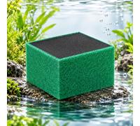 Activated Carbon Aquarium Filter Cube with Bio Sponge (1*S) | Designed for aquarium owners, the cube combines activated carbon with a green bio-sponge outer layer for aquarium filtration