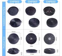 Activated Carbon Filter Compatible With Dehflex Ak01 Cooker Hood,Cooker Hood,Kitchen Extractor (Invoice Available),210 Mm 2 Pieces