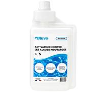 Activateur Anti-Algues Moutarde Piscine 1L | Traitement Algicide Spécifique Contre Les Algues Moutardes | Action Renforcée avec Le Chlore | Usage Curatif et Préventif