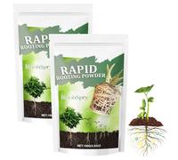 Activateur de racines, 2X100 g, poudre d'enracinement rapide, tonifie et renforce la croissance des plantes et des racines, poudre d'enracinement pour boutures - Intérieur et extérieur, stimulateur de