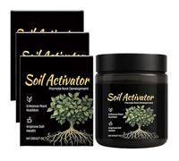 Activateur de sol, activateur de sol pour plantes, formule hydrosoluble, stimule le développement racinaire des légumes, des fleurs, des plantes de pelouse, amendement du sol (3pcs)