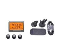Activateur de valve de pneu Système de surveillance de la pression des pneus solaire TPMS avec capteur de pression des pneus à 4 roues pour voiture TMPS pour Véhicule Moniteur de Pression des Pneus(C)
