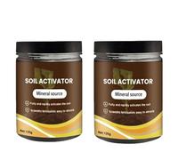 Activateur du sol pour les plantes, engrais végétal pour les lits de jardin surélevés, améliorer la séquestration en carbone des sols, source minérale pour le mélange de rempotage(120 g) (2pcs)
