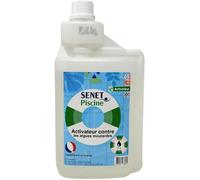 Activateur Efficace contre les Algues Moutardes pour Piscines - Compatible avec Traitement au Chlore, 1L - Conditionné en France