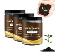 Activateur et revitalisant de sol pour plantes (3 pièce) | Pour pelouses, potagers surélevés et sols compactés ; favorise la croissance des racines