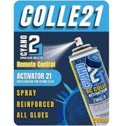 Activateur Spray Colle21 200ml | Activateur pour RC - Accélérateur de Colle Cyano pour Modélisme Radio Commandé, Réparations Rapides et Collage Instantané.