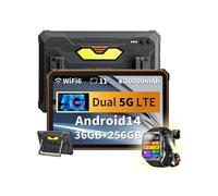 Active 10 Pro Tablette Tactile 11 Android 14,50MP+20MP,36+256Go/SD 2To,30000mAh(55W) Orange Avec Montre W60 Noir