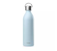 ACTIVE Bouteille isotherme double paroi en Inox avec poignée Qwetch 1 L bleu pastel