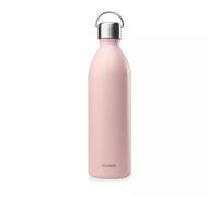 ACTIVE Bouteille isotherme double paroi en Inox avec poignée Qwetch 1 L rose pastel