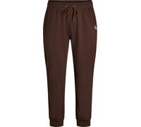 Active by Zizzi Pantalon 'Abasic' brun foncé / gris clair, Taille 54-56