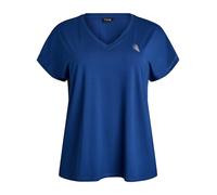 Active by Zizzi T-shirt 'Abasic' bleu, Taille 5XL-6XL