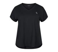 Zizzi Active by T-shirt à manches courtes pour femme Grandes tailles 42-60, Noir , 50-52 grande taille