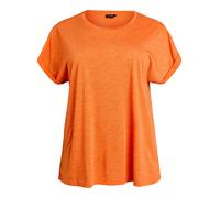 Zizzi Active by T-shirt à manches courtes pour femme Grandes tailles 42-60, Melon, 58-60 grande taille