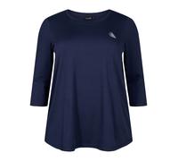 Zizzi Active by Femme Taille Tailles Débardeur d'entraînement Manches 3/4 Taille, Night Sky, 52/54