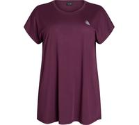 Active by Zizzi T-shirt fonctionnel 'ABASIC' lie de vin, Taille 11XL-12XL