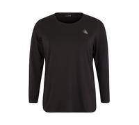 Active by Zizzi T-shirt fonctionnel 'Abasic' noir / blanc, Taille 7XL-8XL