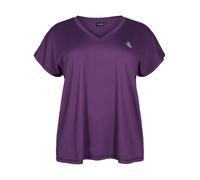 Zizzi Active by T-shirt pour femme avec col en V Taille 42-60 - Grande taille Vêtements pour femme, Violet, 54-56 grande taille