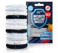 Active Era Bracelet Anti-Moustique Enfant & Adulte [Lot de 12] - Répulsif Naturel Sans DEET, Waterproof - Jusqu’à 250h de Protection Extérieure Contre les Moustiques & Insectes