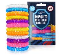 Active Era Bracelet Anti-Moustique Enfant & Adulte [Lot de 12] - Répulsif Naturel Sans DEET, Waterproof - Jusqu’à 250h de Protection Extérieure Contre les Moustiques & Insectes