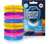 Active Era Bracelet Anti-Moustique Enfant & Adulte [Lot de 12] - Répulsif Naturel Sans DEET, Waterproof - Jusqu’à 250h de Protection Extérieure Contre les Moustiques & Insectes