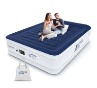 Matelas Gonflable 2 Personnes Active Era - Pompe Électrique Intégrée et Oreiller surélevé - 203 x 152 x 56 cm Bleu