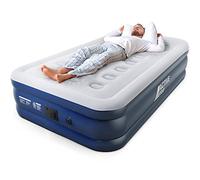 Active Era Matelas Gonflable Premium 1 Personne, Lit pneumatique Simple avec Pompe Électrique & Oreiller Intégrés, Voyage, Camping - 99 x 187 x 46 cm