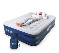 Active Era Matelas Gonflable Premium 2 Personnes, Lit pneumatique Double avec Pompe Électrique et Oreiller Intégrés, pour l’extérieur et Le Camping - 203 x 152 x 48 cm