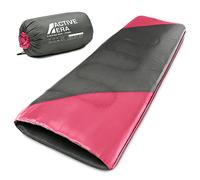 Active Era Sac de Couchage rectangulaire, Ultra léger, pour Les Voyages, Le Camping, la randonnée, Activités intérieures et extérieures - 190 x 75 cm - Rose