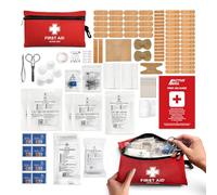 Active Era Trousse de Premiers Secours 120 Pièces - Kit De Survie Complet avec Bandages, Pansements, Ciseaux Métalliques et Couverture de Survie - Idéal pour Maison, Bureau, Voiture & Voyage