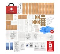 Active Era Trousse de Premiers Secours 320 Pièces - Kit De Survie Complet avec 2 Packs de Froid Instantané, Couverture de Survie, Bandages et Pansements - Idéal pour Maison, Bureau, Voiture, Camping