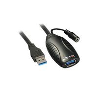 Lindy Rallonge USB 3.0 active 15 m – SuperSpeed jusqu'à 5 Gbit/s